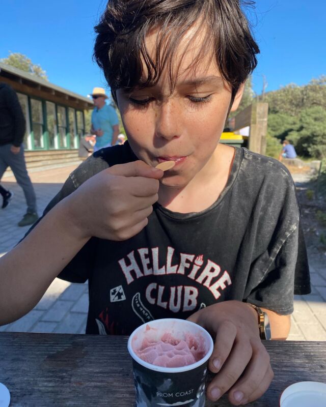 Nice to get some fan mail today from Felix, enjoying our wares at The Tidal River Store in Wilsons Prom. Keep up the good work kid! @promcoasticecream #tidalriver #wilsonsprom #wilsonspromontory #localicecream #sorbet #southgippsland #glutenfree #camping #whalerock #mtoberon #normanbeach #raspberrysorbet #vanillaicecream #localproducers
